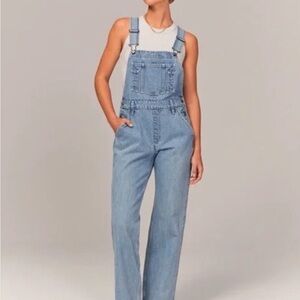 Abercrombie & Fitch Light Blue Women's Jeans Overalls Sz Small